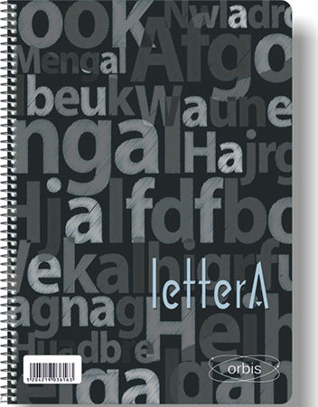 Globus Spiral Notebook Ruled B5 50 Paper Sheets 2 Subjects Orbis LetterA