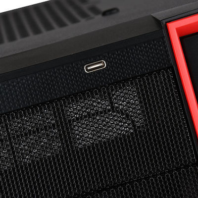 Silverstone RL05 Midi-Turm Computergehäuse Rot