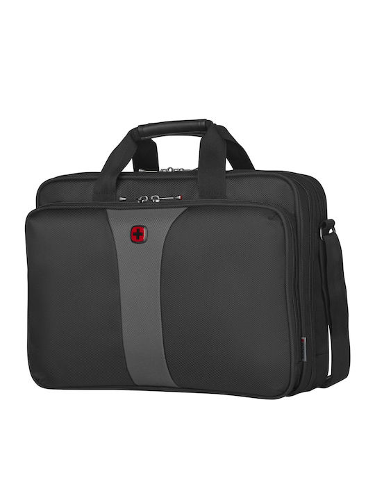 Wenger Legacy Double Gusset Τσάντα Ώμου / Χειρός για Laptop 16" σε Μαύρο χρώμα