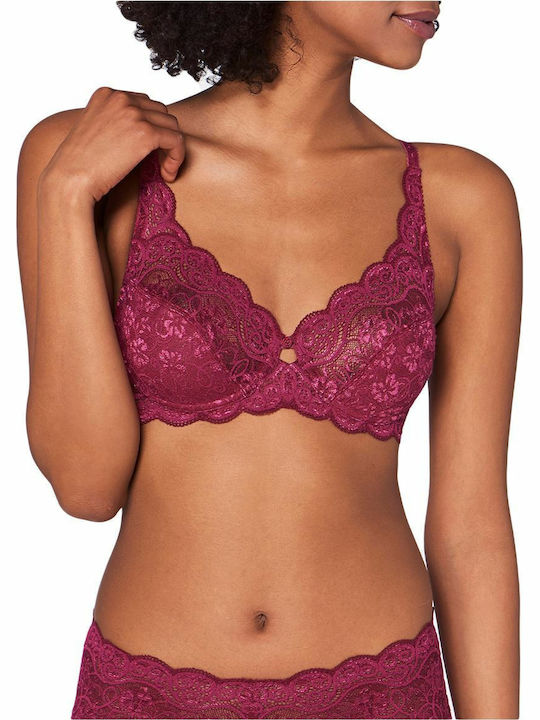 Amourette 300 W X Bra without Padding Underwire Burgundy