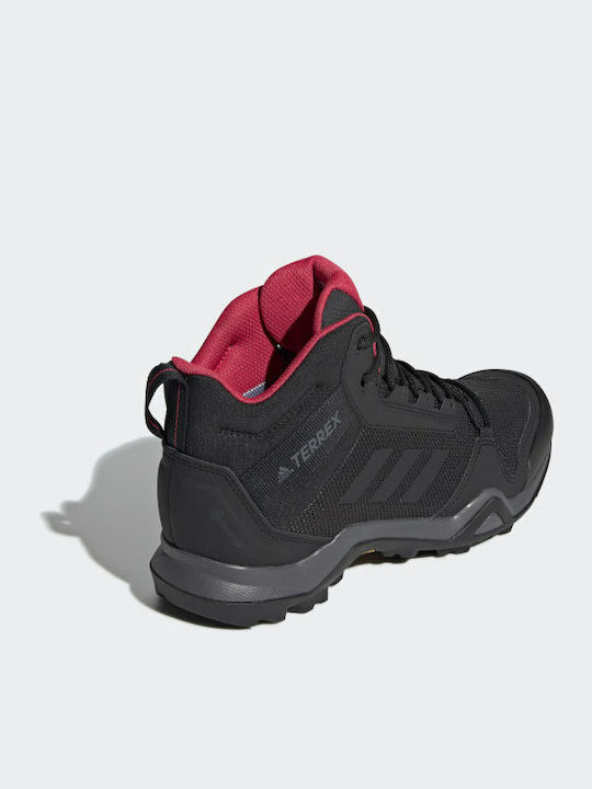 adidas Terrex AX3 Mid GTX Γυναικεία Ορειβατικά Μποτάκια Αδιάβροχα με Μεμβράνη Gore-Tex Black / Core Black / Active Pink