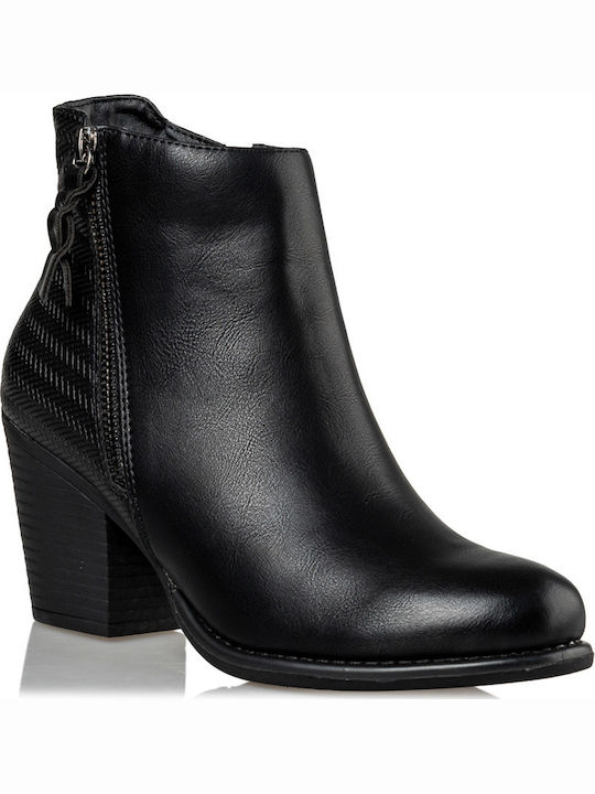 Envie Shoes Women's Ankle Boots with Medium Heel Black