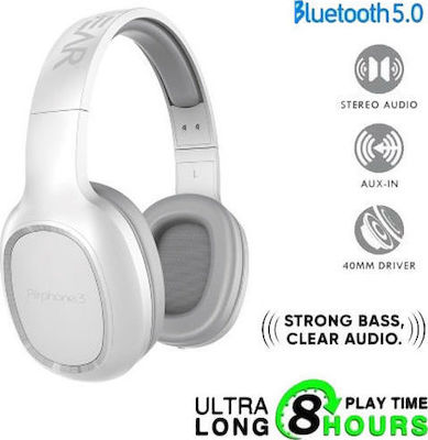 Sonic Gear Airphone 3 Wireless/Wired On Ear Headphones with 8 hours of Operation Whitά