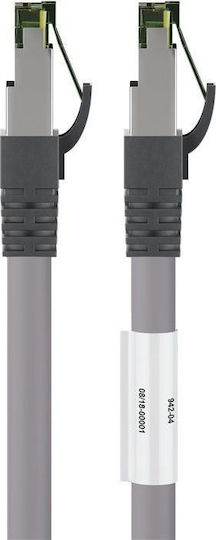 Goobay S/FTP Cat.8.1 Network Cable Ethernet 2m Gray