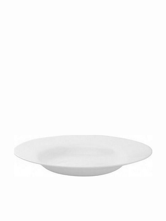 Bormioli Rocco Toledo Plate Soup Glass White with Diameter 24cm