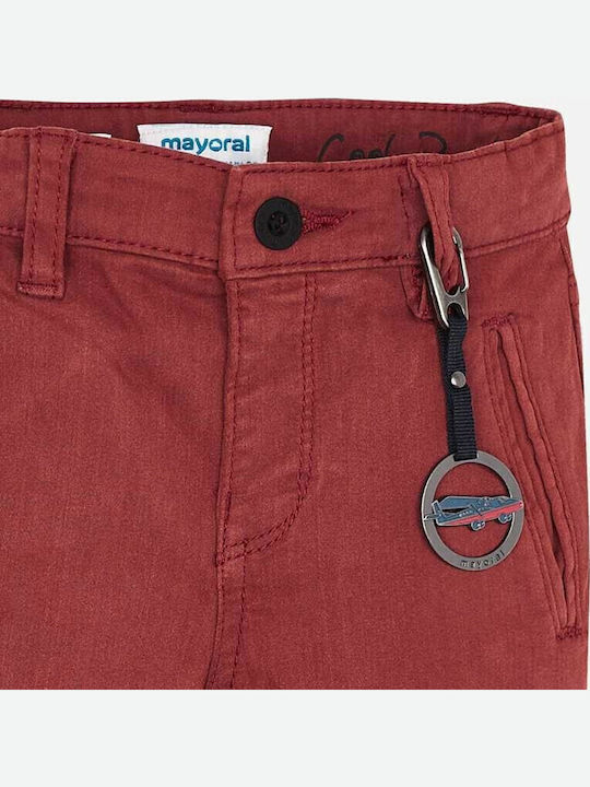 Mayoral Fit Παιδικό Τζιν Παντελόνι Μπορντό