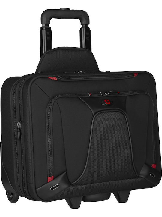 Wenger Transfer Τσάντα Laptop 16" με Ροδάκια σε Μαύρο χρώμα