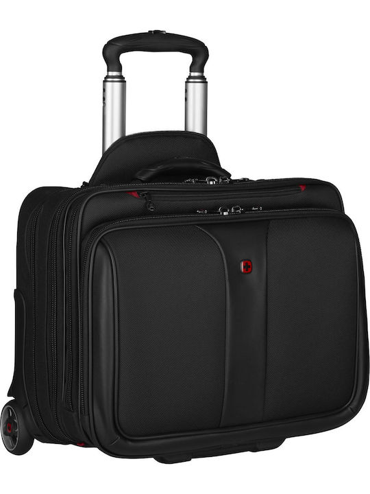 Wenger Patriot II Τσάντα Laptop 17" με Ροδάκια σε Μαύρο χρώμα