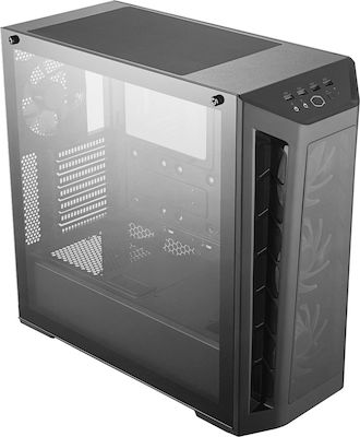 CoolerMaster Masterbox MB530P Gaming Midi Tower Κουτί Υπολογιστή με Πλαϊνό Παράθυρο και RGB Φωτισμό Μαύρο