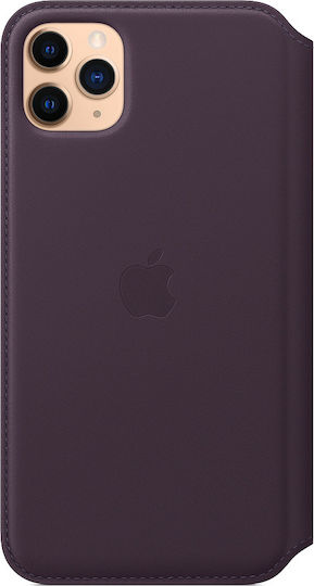 Apple Leather Folio Book Δερματίνης Μπορντό (iPhone 11 Pro Max)