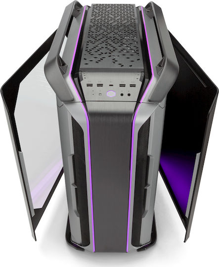 CoolerMaster Cosmos C700m Gaming Midi Tower Κουτί Υπολογιστή με Πλαϊνό Παράθυρο και RGB Φωτισμό Μαύρο