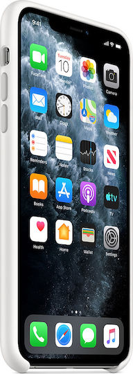 Apple Silicone Case Back Cover Σιλικόνης Λευκό (iPhone 11 Pro Max)
