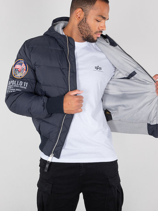 Apollo 11 Χειμωνιάτικο Μπουφάν Puffer Navy Μπλε