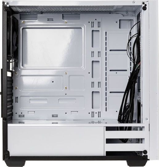 Kolink Stronghold Gaming Midi Tower Κουτί Υπολογιστή με Πλαϊνό Παράθυρο Λευκό