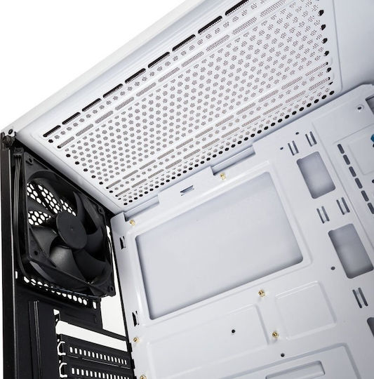 Kolink Stronghold Gaming Midi Tower Κουτί Υπολογιστή με Πλαϊνό Παράθυρο Λευκό