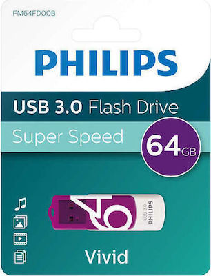 Philips Vivid 64GB USB 3.0 Stick Lila