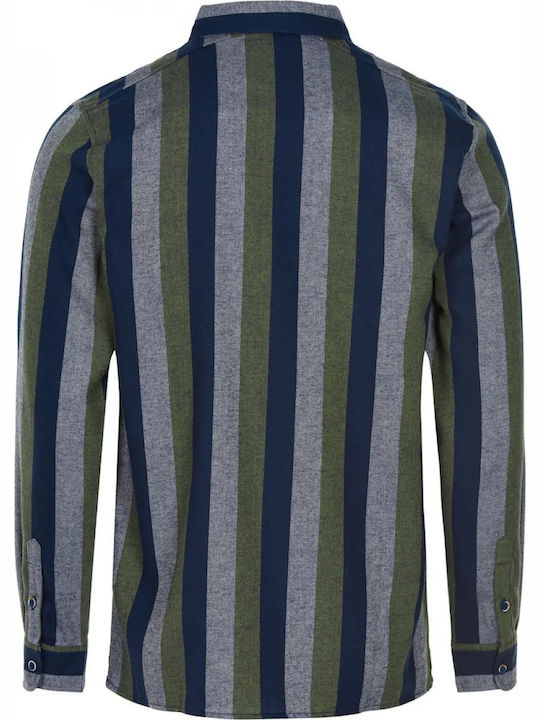 Akles Long-sleeved Cotton Shirt Striped Multicolour