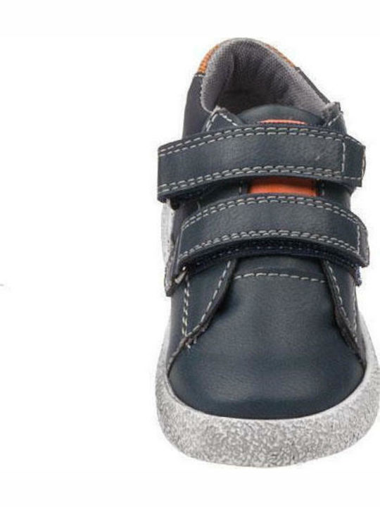 Austin 135 Kinder Sneakers Hoch Anatomisch mit Klettverschluss Marineblau