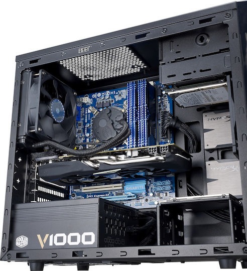 CoolerMaster N200 Mini Tower Κουτί Υπολογιστή Μαύρο