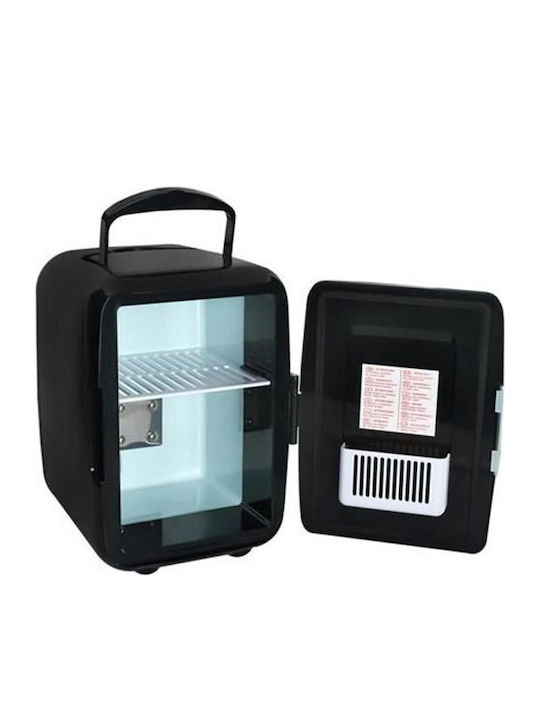 Malatec Ψυγείο Καλλυντικών 4lt με Ράφι & Λειτουργία Θέρμανσης Μαύρο 30W