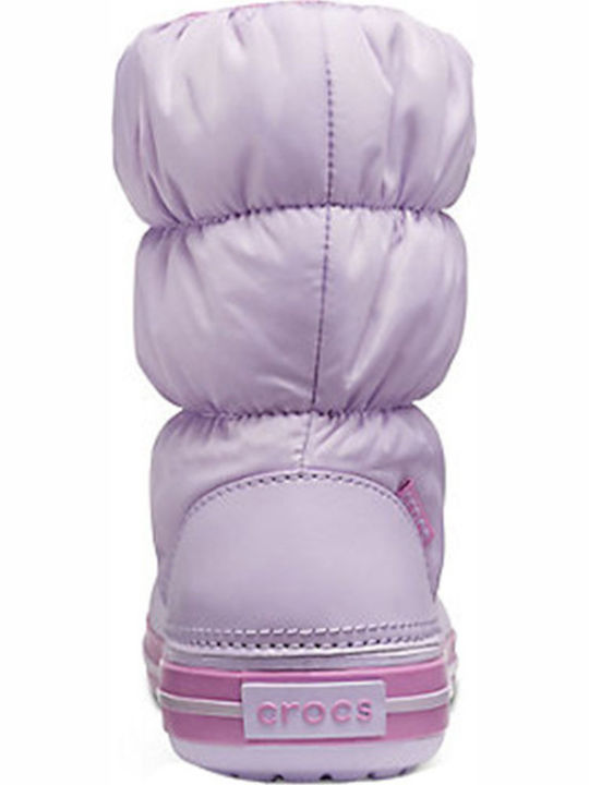 Winter Puff Anatomical Kids Snow Boots Lilac