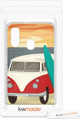 KWmobile Slim Fit Back Cover Campervan Paradiso (Galaxy A40)