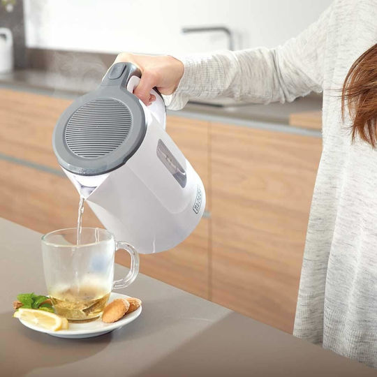 Black & Decker BXKE2200E Fierbător 1.7lt 2200W Alb