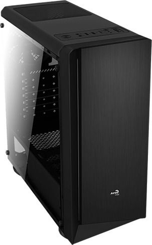 Aerocool Rift Gaming Midi Tower Κουτί Υπολογιστή με Πλαϊνό Παράθυρο και RGB Φωτισμό Μαύρο