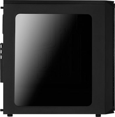 Aerocool SI-5200 Turnul Midi Cutie de calculator cu fereastră laterală Negru