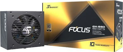 Seasonic Focus GX 550W Μαύρο Τροφοδοτικό Υπολογιστή Full Modular 80 Plus Gold