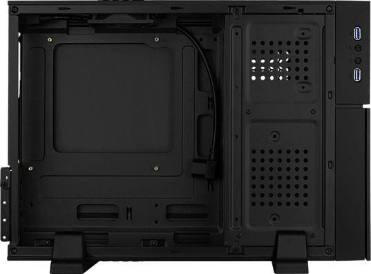 Aerocool Playa Slim Mini-Turm Computergehäuse mit RGB-Beleuchtung Schwarz