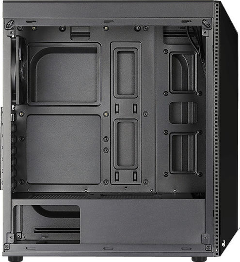 Aerocool Shard Tempered Glass Gaming Midi Tower Κουτί Υπολογιστή με Πλαϊνό Παράθυρο Μαύρο