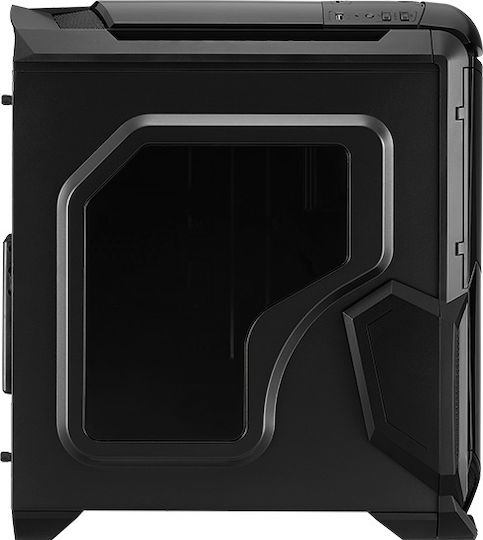 Aerocool Battlehawk Gaming Midi-Turm Computergehäuse mit Seitenfenster Schwarz