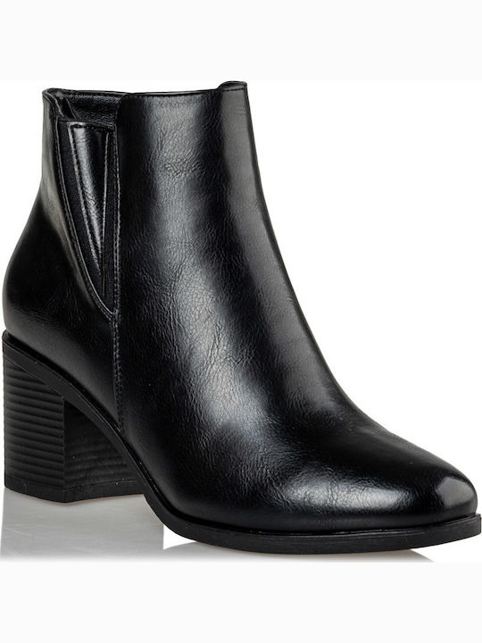 Envie Shoes Women's Ankle Boots with Medium Heel Black