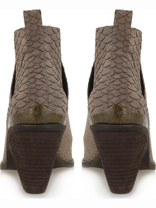 West 588 Women's Cowboy Boots with High Heel Brown