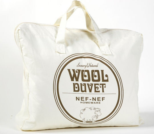 Nef-Nef Homeware Пухено Куинсайз Вълнено 220x240бр Wool Олекотени завивки 350 г/м²Gsm 10.5 togs Togs