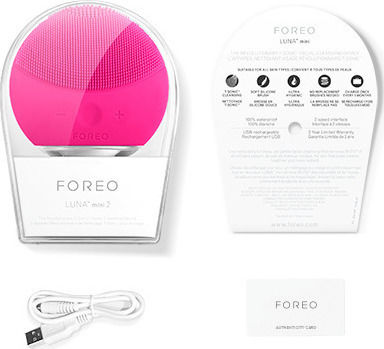 Foreo Luna Mini 2 Cleansing Silicone Facial Cleansing Brush Fuchsia F3401