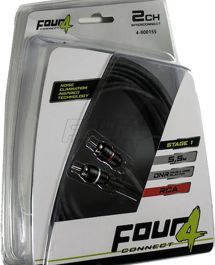 Four Connect Cable RCA male - RCA male 5.5m 4-800155
