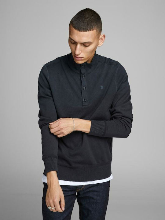 Jack & Jones Ανδρική Μπλούζα Μακρυμάνικη Dark Navy