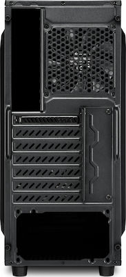 Sharkoon VG6-W Gaming Midi Tower Κουτί Υπολογιστή με Πλαϊνό Παράθυρο Κόκκινο