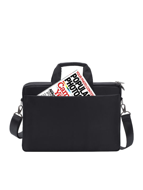 Rivacase Tiergarten 8630 Αδιάβροχη Τσάντα Ώμου / Χειρός για Laptop 15.6" σε Μαύρο χρώμα