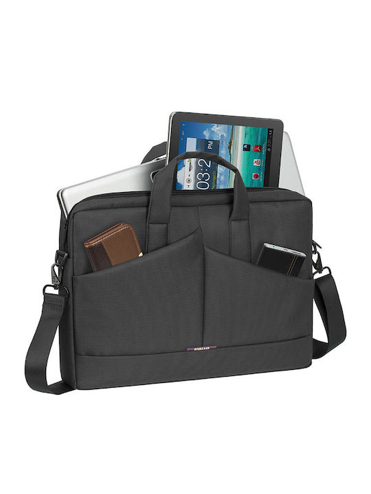 Rivacase Tivoli 8731 Τσάντα Ώμου / Χειρός για Laptop 15.6" σε Γκρι χρώμα