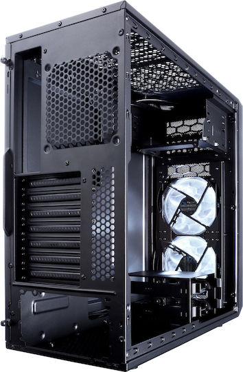 Fractal Design Focus G Геймърско Midi Tower Компютърна Кутия с Страничен Прозорец Черен