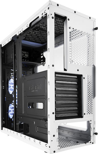 Fractal Design Focus G Midi Tower Κουτί Υπολογιστή με Πλαϊνό Παράθυρο Λευκό