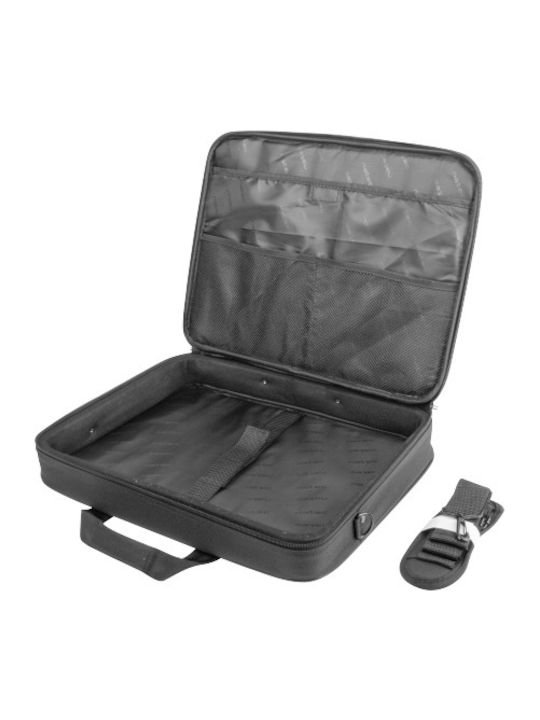 Natec Doberman Τσάντα Ώμου / Χειρός για Laptop 17.3" σε Μαύρο χρώμα