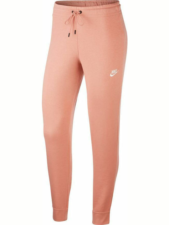 Nike Pantaloni de trening pentru femei cu cauciuc Roz