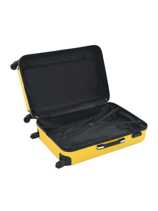 vidaXL Valize De Călătorie Tough Galbene De Înălțime Maximă 76cm Cu 4 Roți Set 3 Buc