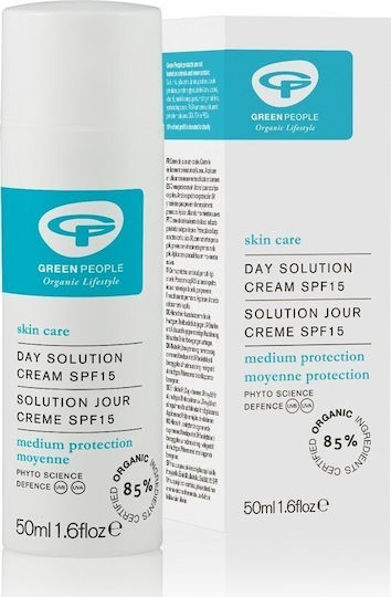 Green People Day Solution Cream SPF15 Creme Gesicht Tag mit SPF15 mit Aloe Vera 50ml