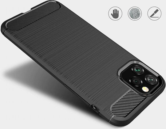 Hurtel Back Cover Σιλικόνης 1.4mm Μαύρο (iPhone 11 Pro)