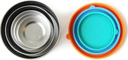 Ecolunchbox Inox Lunch Box Seal Cup Trio Silver 3pcs